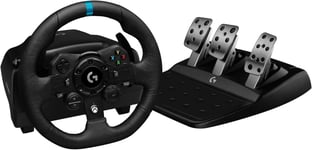 G923 Volant De Course Et Pédales, Retour De Force Trueforce, Pédales Sensibles À La Pression, Double Embrayage, Launch Control, Design Traditionnel, Pour Xbox Series X|S, Xbox One, Pc, Noir