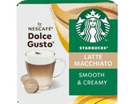 Coffee Capsules Compatible With Nescafe(R) Dolce Gusto(R) Starbucks Latte Macchiato, 6 + 6 Pcs.