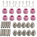 Lucky-88 - 35 pièces coupeur plasma AG60 SG55 consommables de torche de coupe kit de coupe de buse d'électrode accessoires de soudage torche