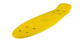 Ridge Skateboards Mini Cruiser Deck Plateau de Skateboard, Jaune, 22" x 6", fabriqué au Royaume-Uni, 55cm