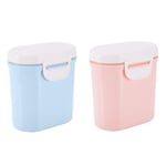 Hot Portable Milk Powder Sealing Storage Box Microweave Freezer Safe (Blue L)