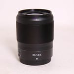 Nikon Used 35mm f/1.8 S Z mount lens