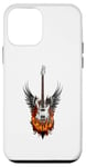 Coque pour iPhone 12 mini Guitare rock enflammé