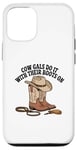 Coque pour iPhone 12/12 Pro Vache Gals, style western et campagnard