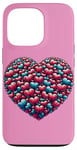 iPhone 13 Pro Cute Heart with Flowers and Hearts for Valentine's Day Case