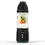 Powerful 240W Portable Blender, USB-C Rechargeable, Leakproof & Compact | 700ml BPA-Free Bottle, 6-Leaf Serrated Blades, Perfect for Smoothies, Protein Shakes, Ideal for Travel, Gym – Fridja F500