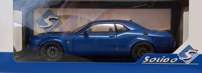 Solido 1/18 Scale - Dodge Challenger R/T Scat Pack Widebody (2023) Electric Blue