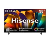 Téléviseur 4K UHD 58'' 146 cm HISENSE 58E61NT