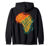 Dream It Believe It Achieve It Inspirational Africa Map Zip Hoodie