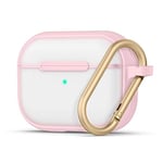 CYRILL by Spigen Color Brick Designed for Apple AirPods Pro Case (2019) Shockproof Protective Hard Case with Carabiner [Front LED Visible] - Baby Pink