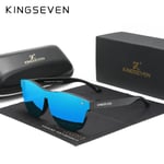 KINGSEVEN 2022 New Brand Design Damglasögon TR90 Polarized Solglasögon Herr Retro Solglasögon Sonnenbrille Herren Blue Orignal