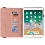 Läderfodral Fjärilar Apple iPad Air 2 9.7 (2014) Rosa