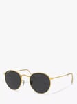 Ray-Ban RB3447 Men's Polarised Round Metal Sunglasses