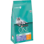 Purina ONE bifensis pleaje et Boules de Poils Poulet et céréales 6 x 1,5 kg