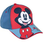 CERDÁ LIFE'S LITTLE MOMENTS Mixte Bébé Casquette Pour Chapeau Enfant Mickey, Donald Et Pluto, Rouge Et Bleu, 2-4 Ans EU