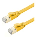 Xclio 15M Flat CAT7 Ethernet Cable Shielded Tangle Free 10Gbps RJ45 Ca