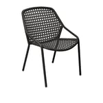 Fermob - Croisette Armchair - Liquorice - Matstolar utomhus - Pascal Mourgue - Svart - Metall/Syntetiskt