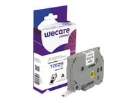 Wecare - Vit - Rulle (0,6 Cm X 8 M) 1 Kassett(Er) Etiketttejp - För Brother Pt-D210, D600, H110  P-Touch Pt-1005, 1880, E310, E800  P-Touch Cube Plus Pt-P710