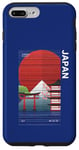 Coque pour iPhone 7 Plus/8 Plus Japon Esthétique Rétro Comic Mt Fuji Sunrise Shrine