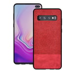 Samsung Galaxy S10 tygklätt fodral - Röd