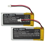 2x Batterie pour Cardo Rider Solo Scala Rider Q3 Rider FM Q3 Q1 450mAh 3,7V