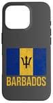 Coque pour iPhone 16 Pro Drapeau de la Barbade Bridgetown Moins Antilles Caraïbes