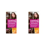 L'Oréal Paris Casting Crème Gloss Coloration Ton sur Ton pour Cheveux - Sans Ammoniaque - Châtain Clair (500) - Lot de 2