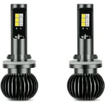 Tlily - Ampoule Antibrouillard led + Bleu Double Couleur pour Camions Voitures Lampes drl LumièRes Kit Ampoules 9-32V 30W 3000LM, 880 881