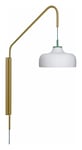 Hübsch Current Vegglampe - Grønn/Khaki