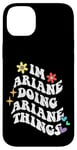 Coque pour iPhone 14 Plus Retro Groovy Im Ariane Doing Ariane Things Funny Mother's