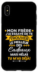 Coque pour iPhone XS Max Grand Frère Meilleur Frère Rigolo Idée Humour Pour Frère