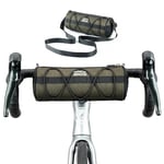 ROCKBROS Sacoche de Guidon de Vélo, Sacoche de Vélo Cadre Multifonctionnelle, Sac de Handlebar avec Bandoulière Bikepacking pour VTT, VTC, Vélo de Route Vert 2 L