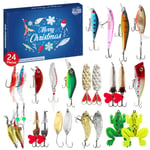 2024 Kalastus Advent Kalenteri, Kalastusvälineet Advent Kalenteri - Advent Kalenteri Kalastus juurikas | Fishing Christmas Countdown Fishing Beet Set