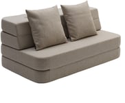 KlipKlap 3 Fold Sofa, Sandfarvet, Børnemøbler, Indretning børneværelse