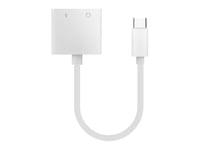 Bigben Connected - Casque/Adaptateur De Charge Usb-C Vers Usb-C - 24 Pin Usb-C Mâle Pour 24 Pin Usb-C Femelle - Blanc