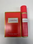 COTY L'AIMANT 50ML PDT + 75ML BODY SPRAY