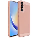 Moozy VentiGuard Coque de téléphone pour Samsung A34 5G Rose Pastel – Housse respirante avec motif perforé pour la circulation de l'air, ventilation, anti-surchauffe - Neuf