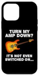 Coque pour iPhone 12 mini Baissez mon ampli, église de guitare électrique drôle