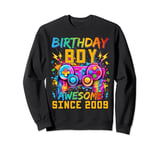 Level 15 Unlocked Video Game 15th Birthday Video Game Boys Sweatshirt