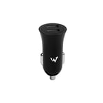 Wonder Full Power - Chargeur Allume Cigare de Voiture - 2xUSB-A - Noir