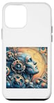 Coque pour iPhone 12 mini Leonardo Da Vinci Robot Femme