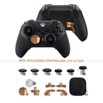 Data Frog-Palettes De Certes D-Pad En Métal Pour Manette Xbox One Elite,Accessoires De Kit De Réparation De Pièces,Du Pouce,Série 2 - Type Gold 14 In 1