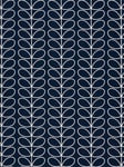 Orla Kiely Linear Stem Made to Measure Curtains or Roman Blind, Whale Blue