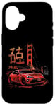 Coque pour iPhone 16 JDM Tokyo Japan Golden Gate Bridge 86 Voiture japonaise de drift