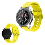 Samsung Galaxy Watch (46mm) silikoninen ranneke - Keltainen