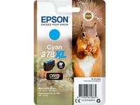 Epson Squirrel Singlepack Cyan 378Xl Claria Photo Hd Ink, Høyt (Xl) Utbytte, 9,3 Ml, 830 Sider, 1 Stykker