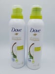 2X 200ML Dove Coconut Oil Shower Mousse *Discontinued Line* - NEW UK STOCK