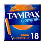 Tamponit Tampax Compak Super Plus, 18 kpl