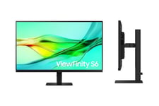 Samsung ViewFinity S6 S32D600UAU skärm - LED-bakgrundsbelysning - 32" - IPS - 5ms - QHD 2560x1440 vid 100Hz