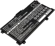 Kompatibelt med HP Envy X360 15-BP145NZ, 11,55V, 4400mAh